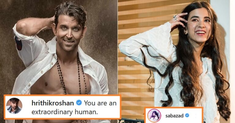 Saba Azad Responds To Hrithik Roshans Flirty Comment On Her Instagram Post