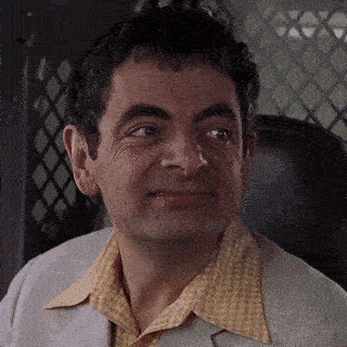 disappointed mr bean gif