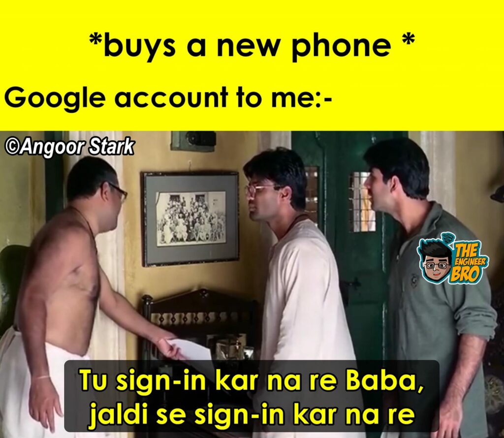 sign kar na re baba meme from Hera Pheri