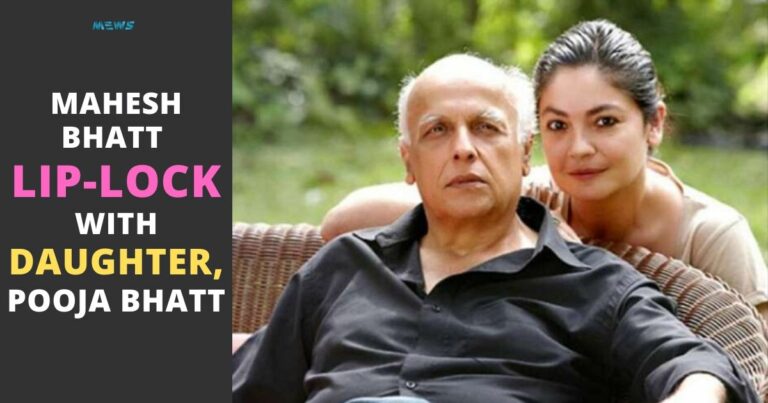 Picture Of Mahesh Bhatt Kissing Daughter Pooja Bhatt On Magazine