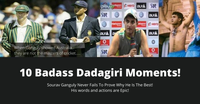 10 moments by sourav ganguly to prove his dadagiri