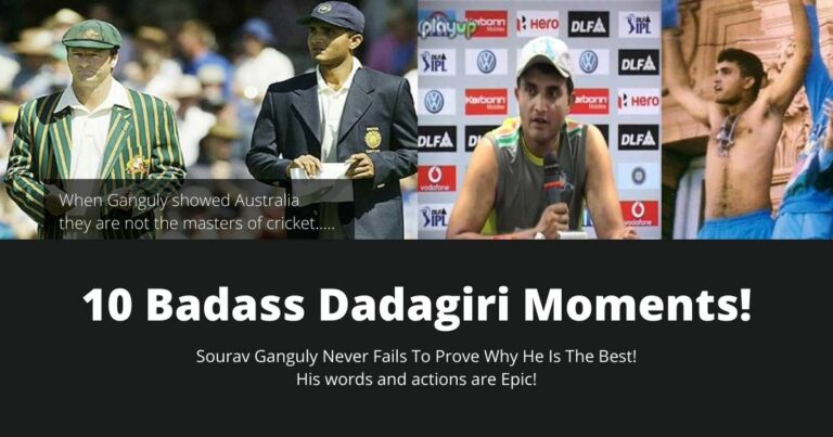 10 Unforgettable Dadagiri Moments By Sourav Ganguly!