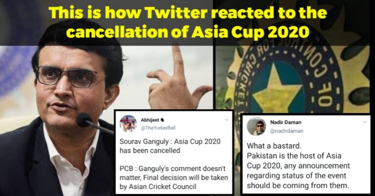 Hilarious Twitter Reactions To The Cancellation Of Asia Cup 2020