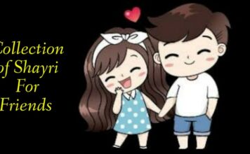 Collection Of Shayari To Celebrate Friends & Friendship shayari on friends and friendship to share on social media and whatsapp