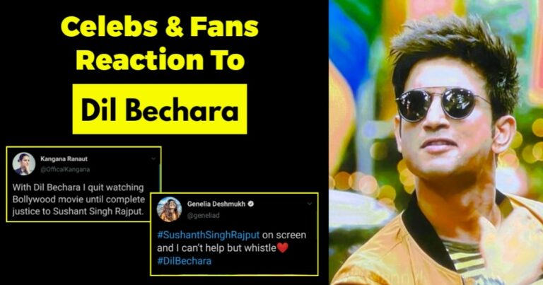 See How Celebs & Fans React To Dil Bechara Movie