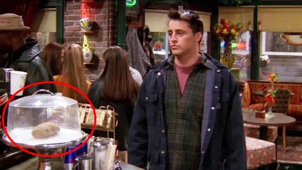 potato in the set of central perk in friends