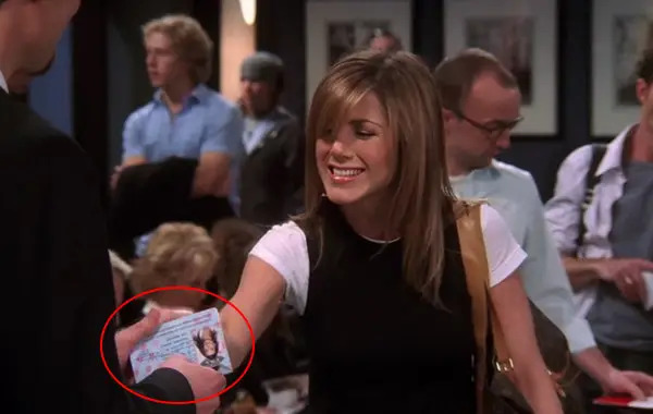 rachel green's passport is different