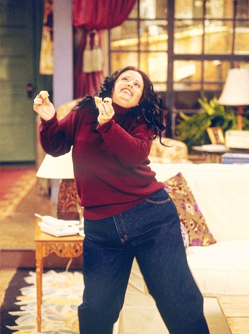 fat monica dancing