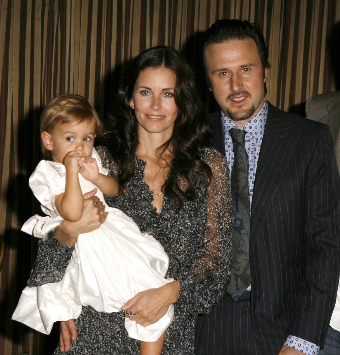 courteney cox with husband david and daughter coco