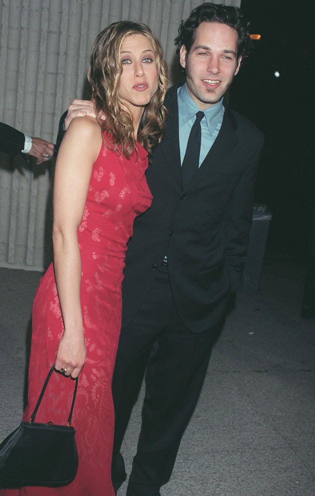 paul rudd with jennifer aniston while they were dating