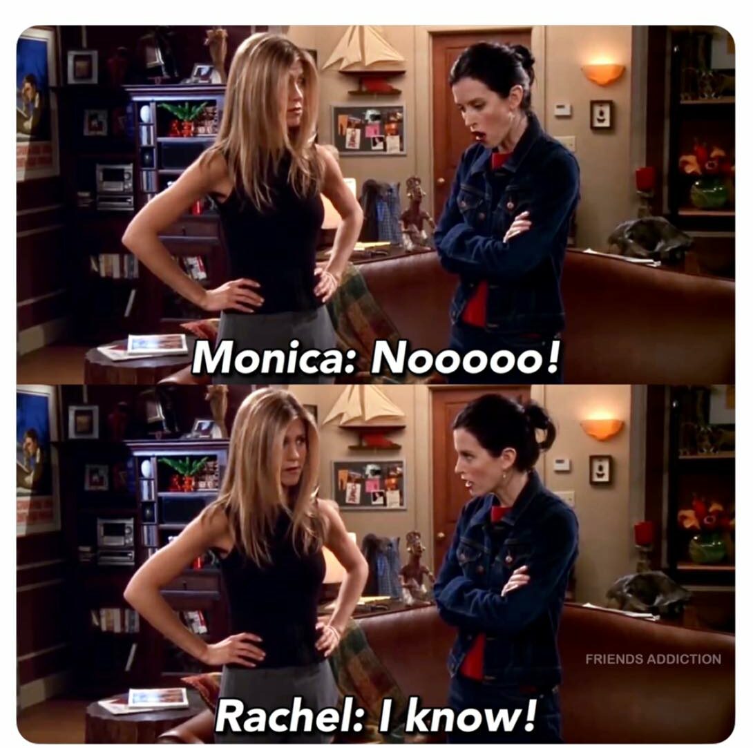 courteney taking the role of rachel green would have been like this