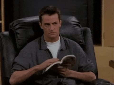 chandler bing angry with friends