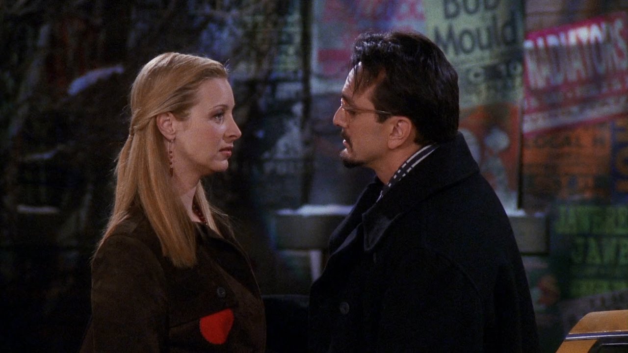 phoebe and david looking at each other from friends