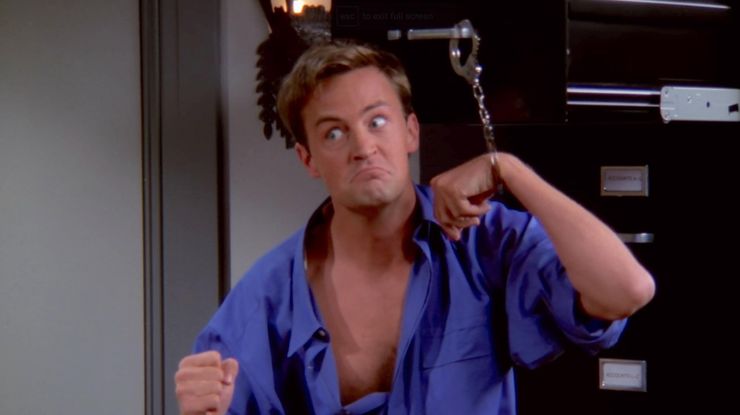 Chandler handcuffed