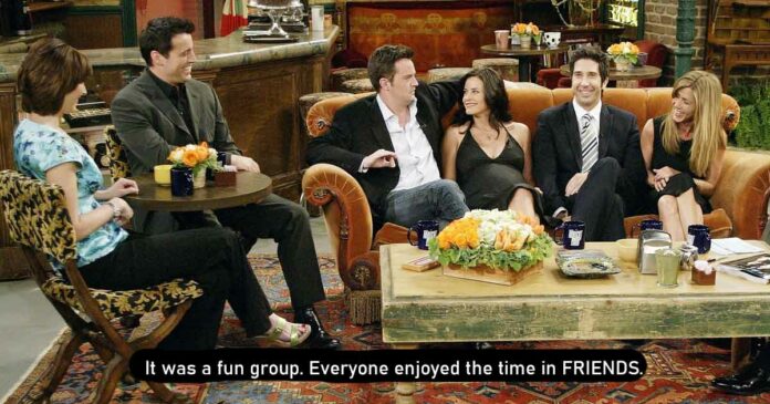 friends group was fun and they made many unscripted moments that were well received