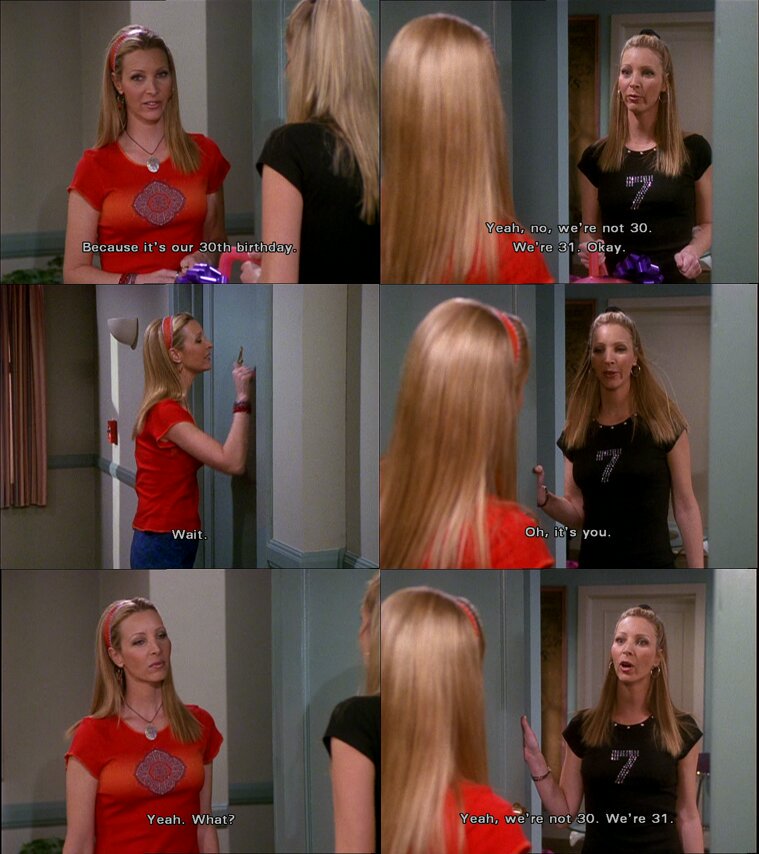 Friends This Is How Phoebe And Ursulas Twin Scenes Were Filmed 