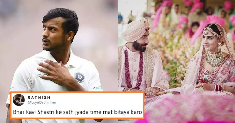 Mayank Agarwal Makes Blunder Congratulating Bumrah And Sanjana, Had To Delete His Post