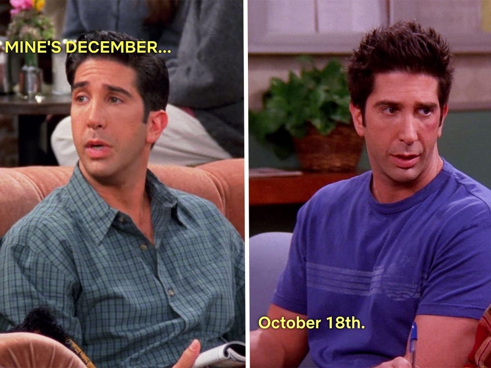 ross's changing birthday