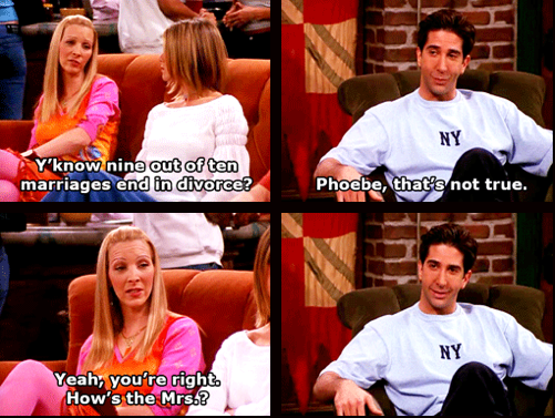 ross and phoebe