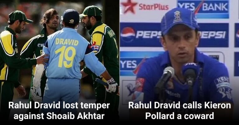 5 Times Rahul Dravid Lost His Cool And Surprised His Teammates And Fans
