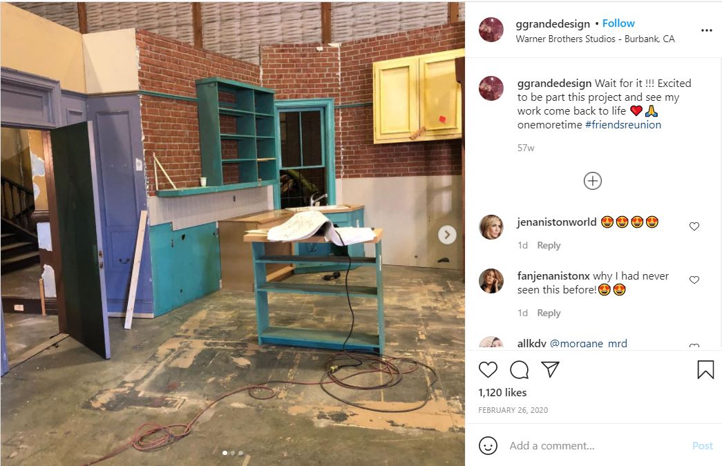 friends show set teased by the set designers from the show