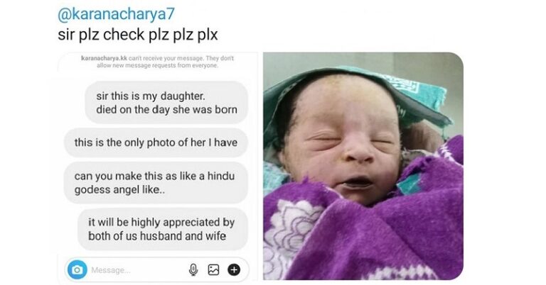 A Father Asked Karan Acharya To Edit His Daughter Photo Like ‘Hindu Godess’ And The Result Is Magical