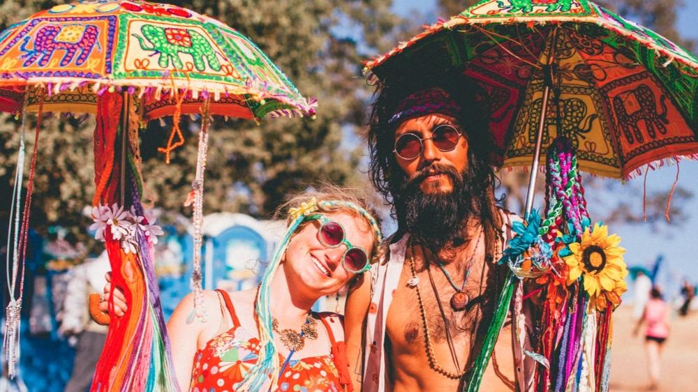 hippies in goa