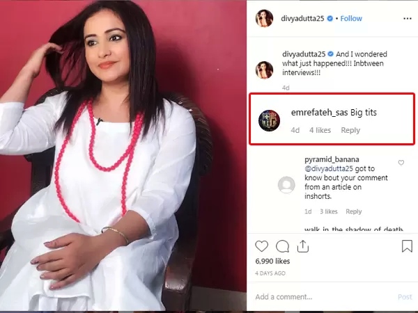 Divya Dutta trolling