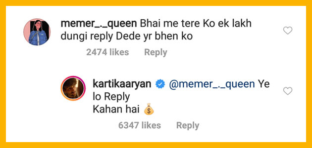 Kartik-Aryan-fan-1-lakh-for-reply-comment-reply-of-kartik