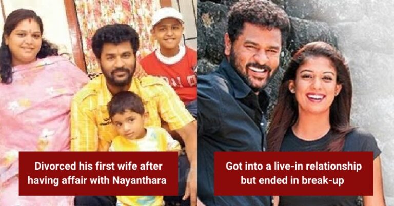 The Ups And Downs Of Prabhu Deva’s Love Life