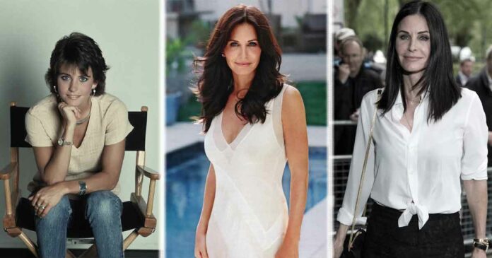 courteney cox three stages of her life