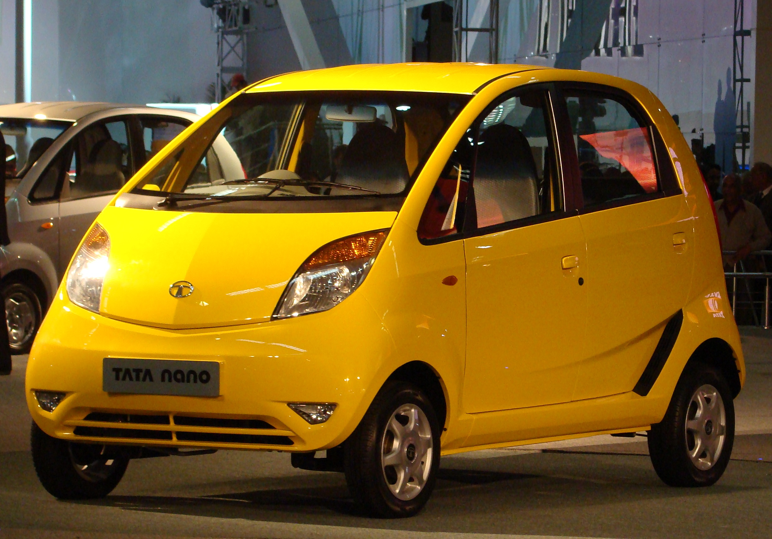 Tata Nano in Yellow color