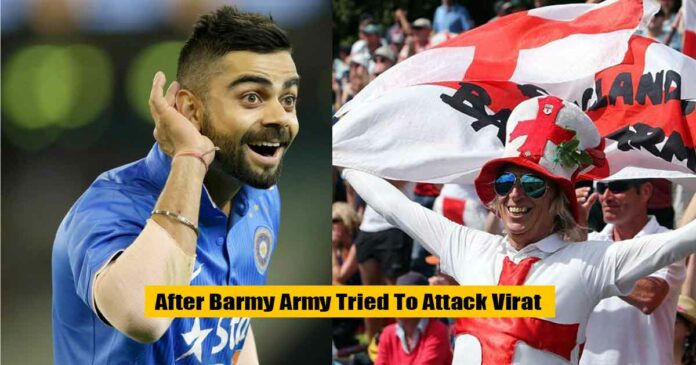 barmy army takes a dig on virat kohli on twitter