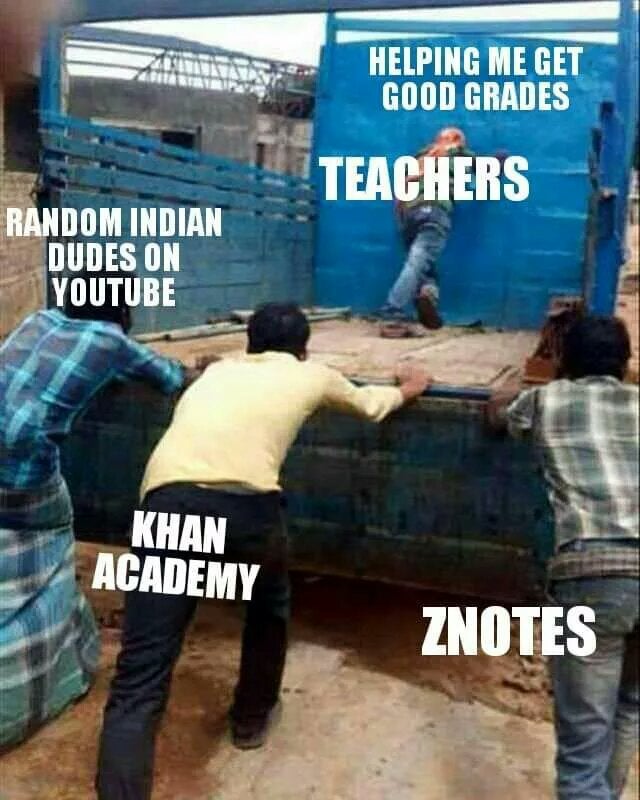 college meme about school grades