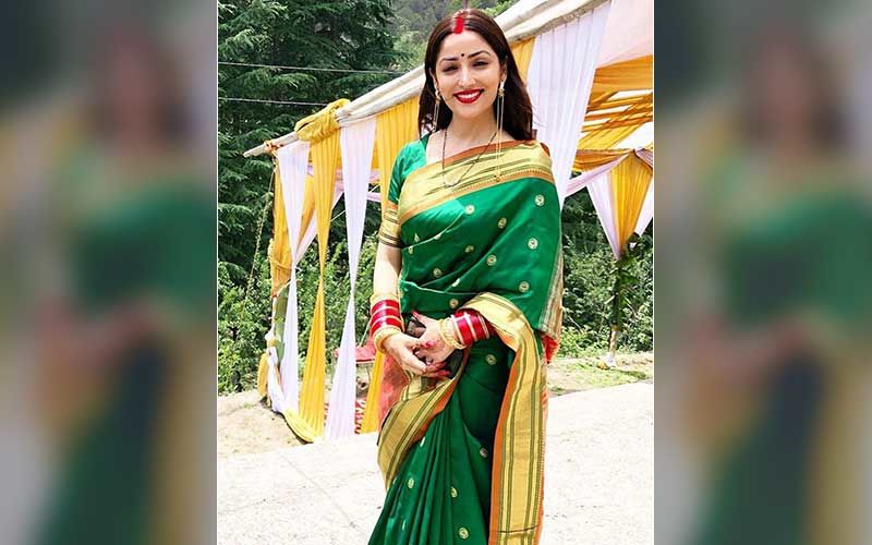 yami gautam in green saree