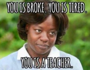 funny memes on the reaction of teachers at school