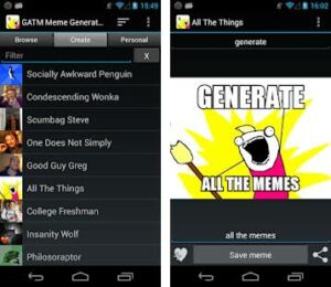 GATM meme creator app 