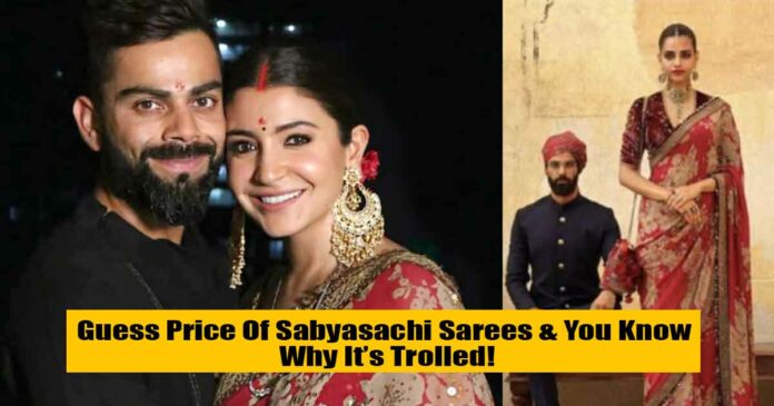 sabyasachi sarees price and design trolled on twitter