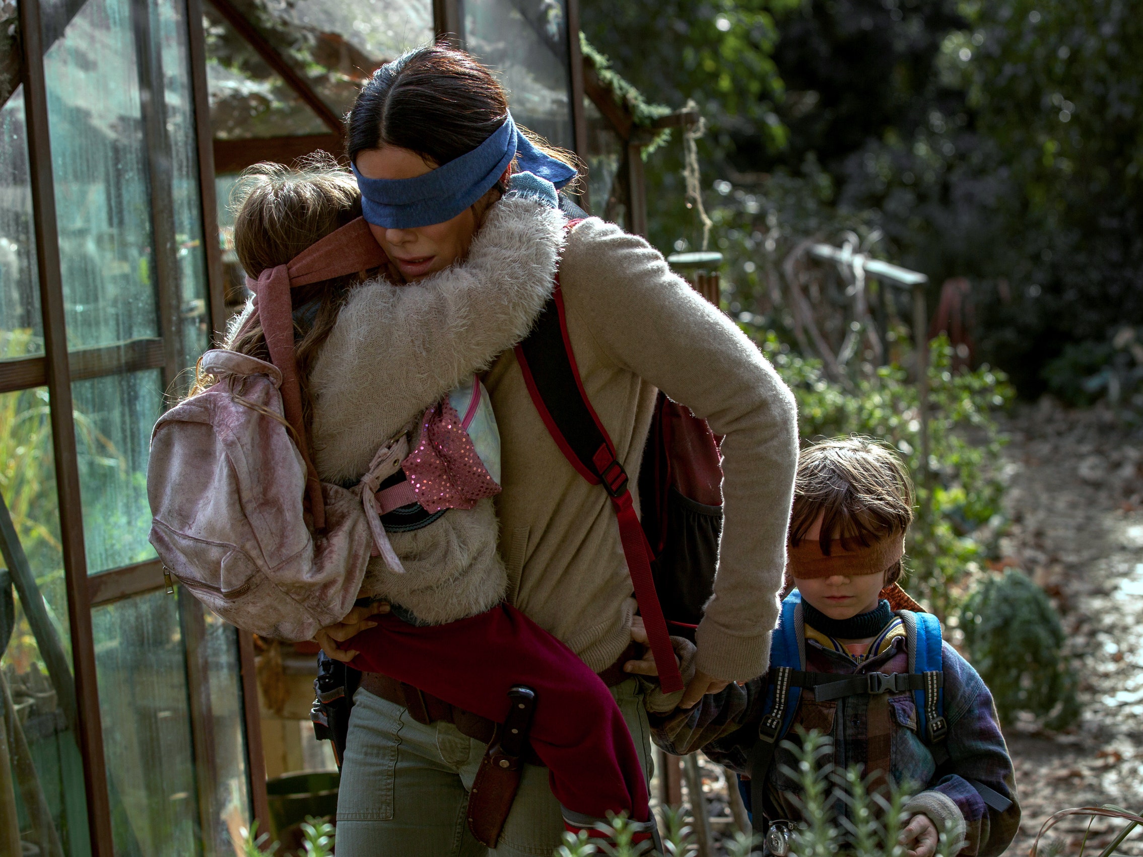 Bird Box Sandra Bullock movie on Netflix