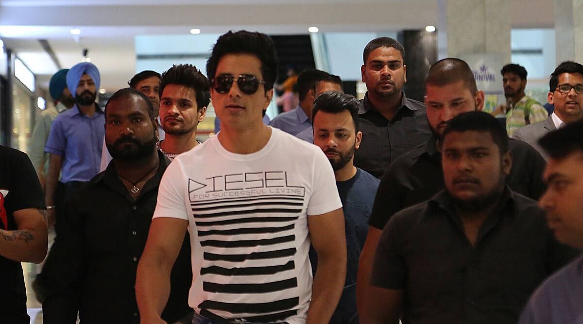 Sonu sood in an event