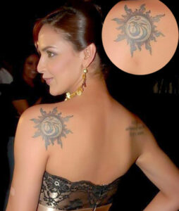 esha deol tattoo dedicated to omm symbol