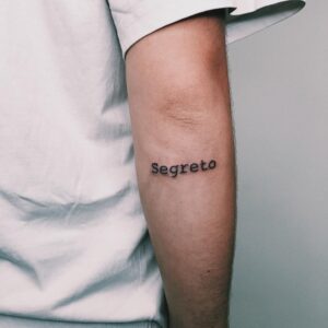 lettering tattoo for guys