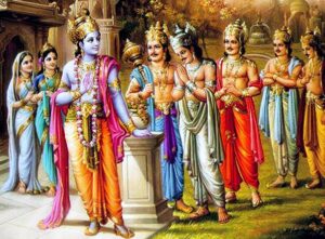 krishna and pandavas relation