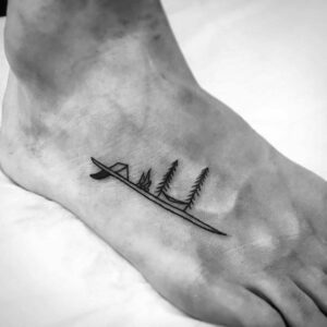 foot tattoo for men