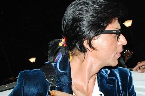 Shahrukh khan small ponytail