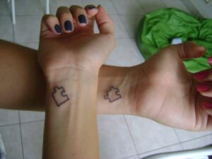 puzzle piece tattoo ideas for couples