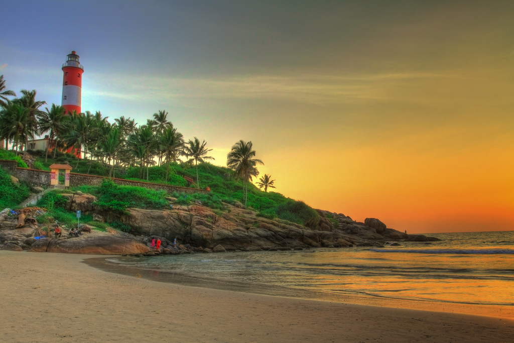 Kovalam is the tourist place in kerala