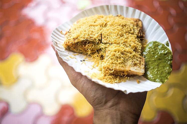 Sev Puri Toast Sandwich - Gupta Chaat Centre