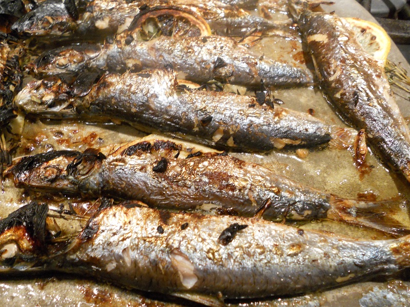 Smoked Oil Sardine (Dry Fish) With Garlic