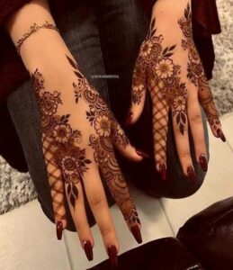 Contemporary Back-Hand Mehndi Design